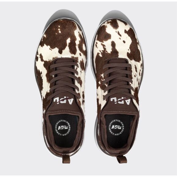 APL Women’s Iconic Phantom in Deep Brown/White/Cow Size 8.5 - Picture 1 of 9
